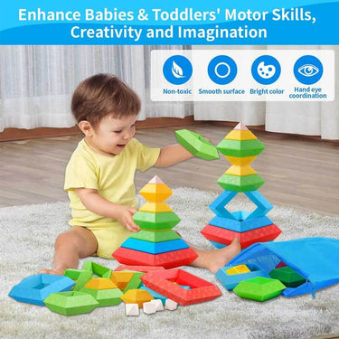 StackyPyramid | Build and discover - 3D pyramid stacking blocks for children